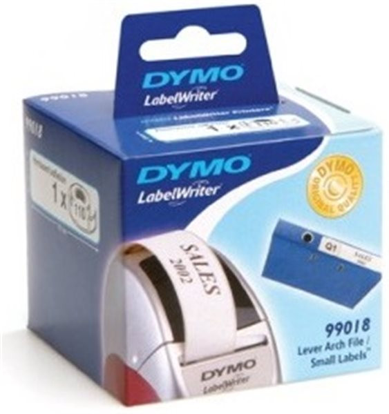 Original Einzel-Etiketten Dymo 99018, 38mm x 190mm, 110 Stück, weiß