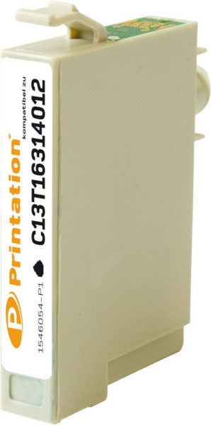 Printation Tinte ersetzt Epson 16XL / T1631, ca. 500 S., schwarz 