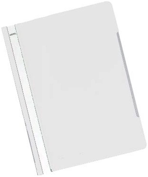 Schnellhefter A4 Plastik weiß Leitz Oberteil klar  