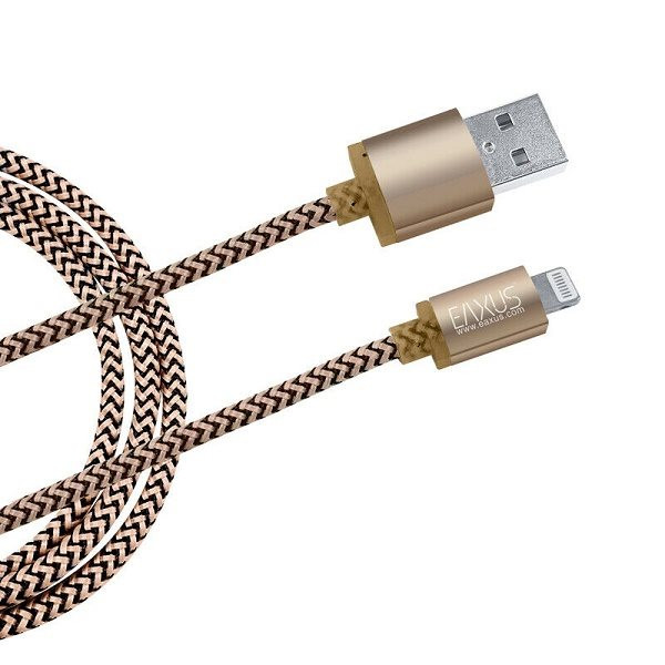 USB auf Lightning Lade-&Datenkabel von EAXUS für Apple-Geräte , 3 m, langlebig 