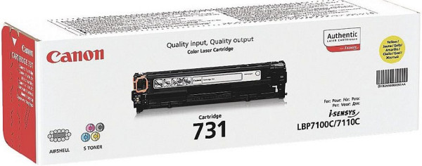 Original Toner Canon 731Y / 6269B002, ca. 1.500 S., gelb