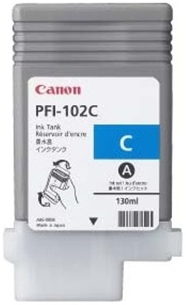 Original Tinte Canon PFI-102C, ca. 740 S., cyan