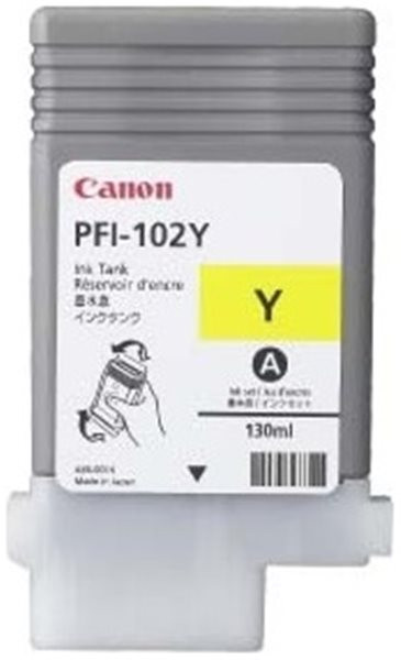 Original Tinte Canon PFI-102Y, ca. 740 S., gelb 