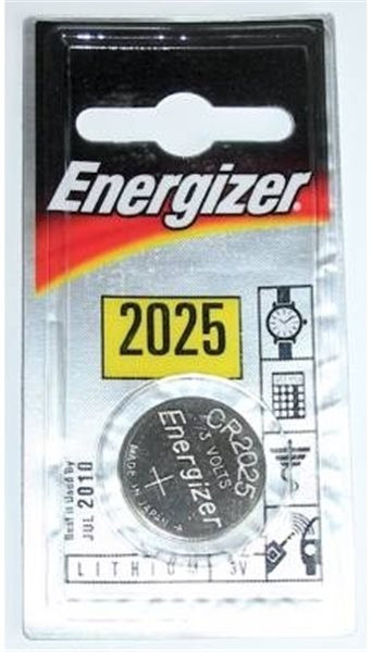 Knopfzelle Lithium Energizer, CR2025 (3V-163mAh) 