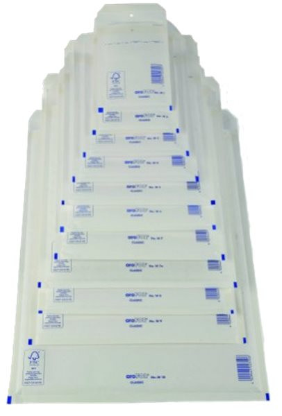 Luftpolstertasche C/3 (innen: 150x215mm/ außen: 170x225mm), weiß, Haftklebung 