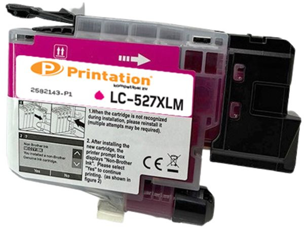 Printation Tinte ersetzt Brother LC-527XLM, ca 2.000 S., magenta 