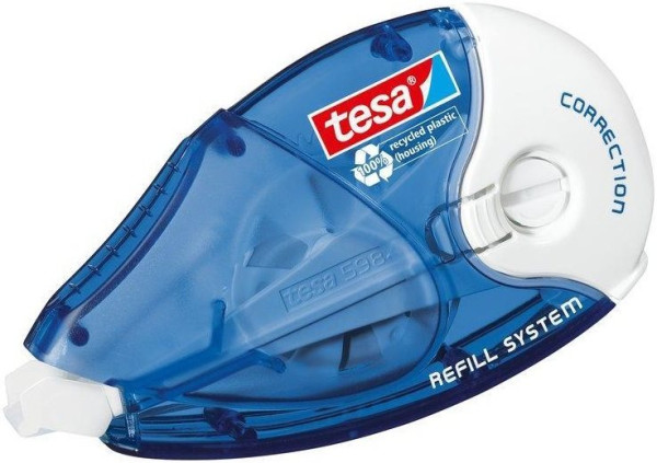 Korrekturroller Basisgerät mit Kassette nachfüllbar tesa Eco Logo, 14m x 4,2 mm 