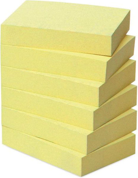 Haftnotizen 38x51mm Post-it Notes 653, gelb 3M, 6x100 Blatt 