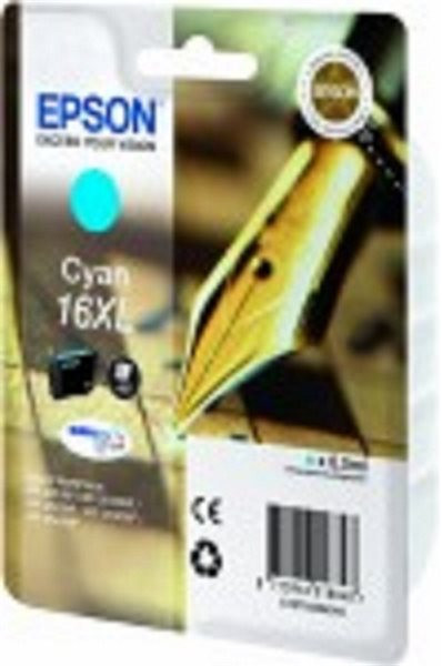 Original Tinte Epson T1632 / 16XL, ca. 450 S., cyan