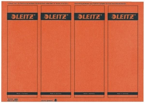 Rückenklebeschild kurz + breit Leitz rot A4-Träger (1685-20-25) 