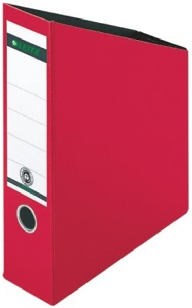 Stehsammler A4 80x320/200x245mm Leitz Hartpappe rot 76mm mit Rückenschild