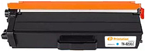 Printation Toner ersetzt Brother TN-821XLC, ca. 9.000 S., cyan