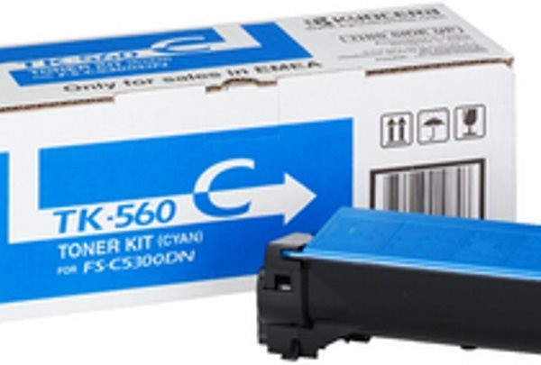 Original Toner Kyocera TK-560C, ca. 10.000 S., cyan 