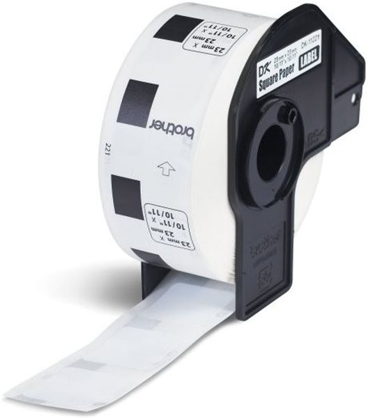 Original Einzel-Etiketten Brother DK11221, 23mm x 23mm, 1.000 Stück, weiß,