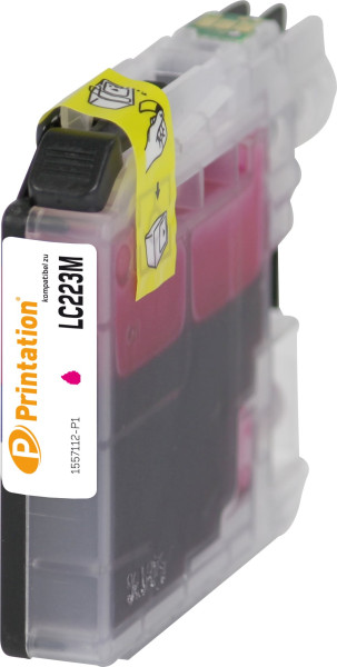 Printation Tinte ersetzt Brother LC-223M, ca. 550 S., magenta 