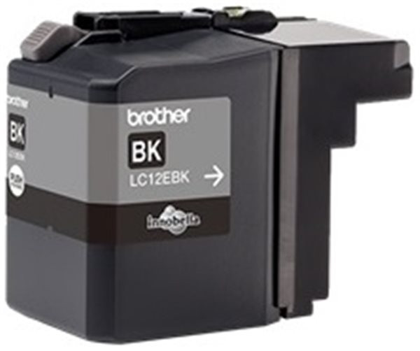 Original Tinte Brother LC-12EBK, ca. 2.400 S., schwarz