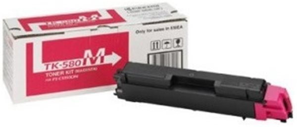 Original Toner Kyocera TK-580M, ca. 2.800 S., magenta
