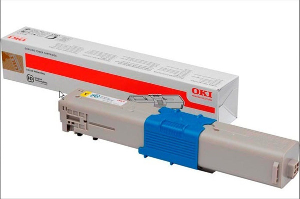 Original Toner OKI 44973533 (z.B. C301), ca. 1.500 S., gelb 