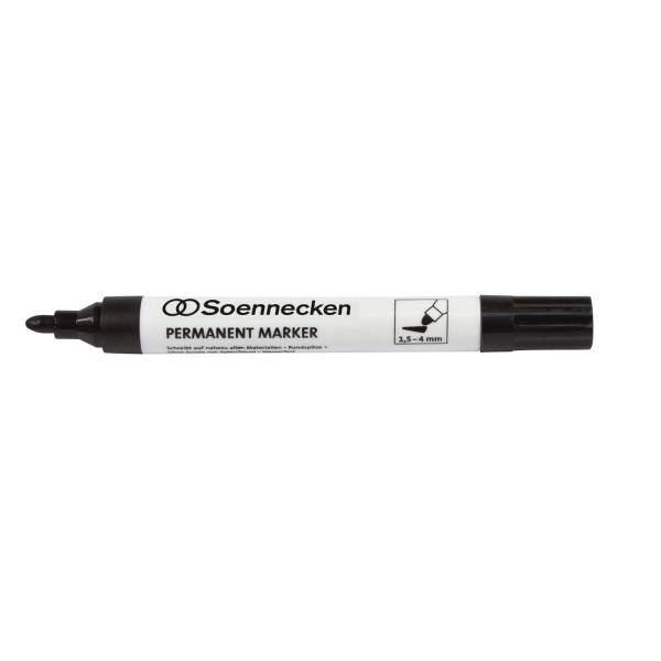 Permanentmarker Soennecken 3107 1,5-4mm Rundspitze schwarz 