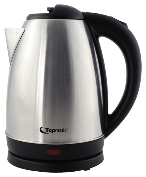 Großer (1,7l) Wasserkocher, Edelstahl, 1.800 Watt = schnelle Erhitzung