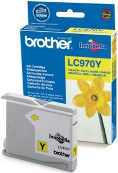 Original Tinte Brother LC-970Y, ca. 300 S., gelb 