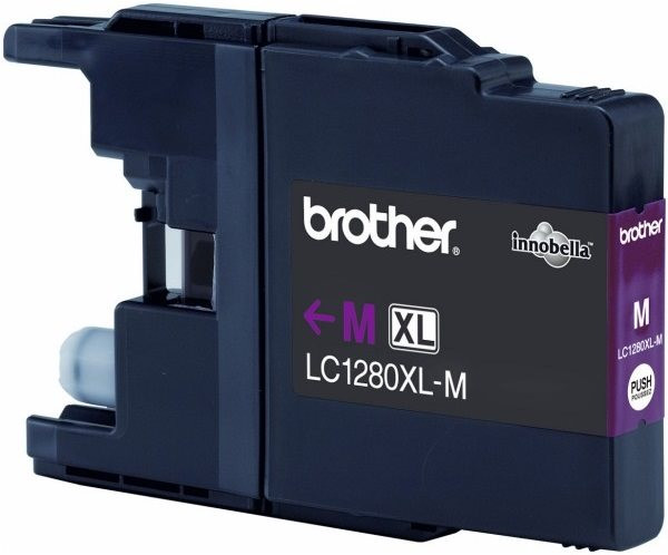Original Tinte Brother LC-1280XLM, ca. 1.200 S., magenta
