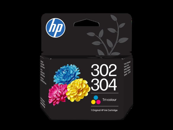 Original Tinte HP 302/304XL / B7RT8AE, ca. 300 S., farbig 