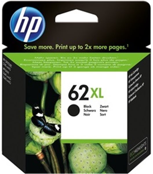Original Tinte HP 62XL / C2P05AE, ca. 600 S., schwarz