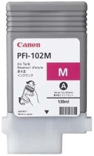 Original Tinte Canon PFI-102M, ca. 740 S., magenta, MHD abgelaufen  