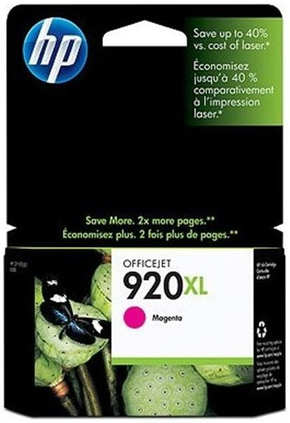 Original Tinte HP 920XL / CD973AE, ca. 700 S., magenta, MHD abgelaufen 
