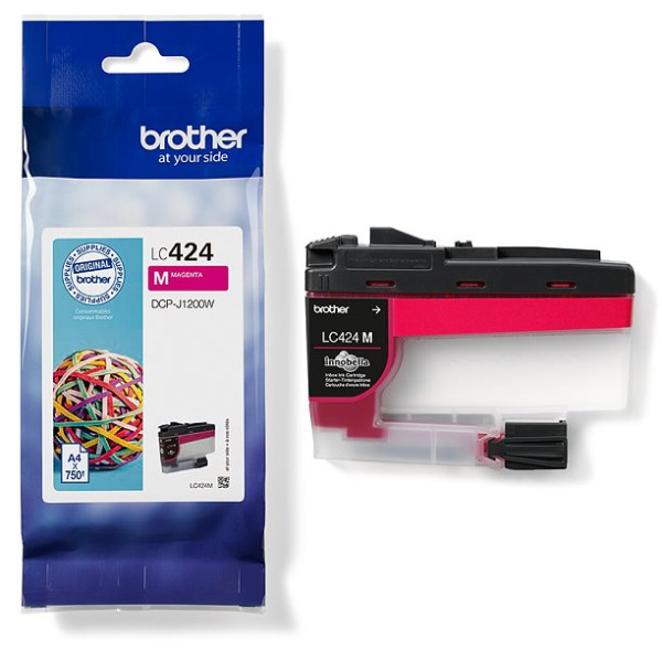 Original Tinte Brother LC-424, ca. 750 S., magenta 