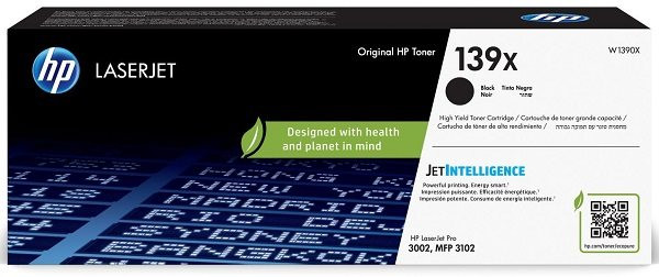 Original Toner HP 139X / W1390X, ca. 4.000 S., schwarz 