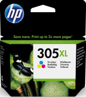 Original Tinte HP 305XL / 3YM63AE, ca. 200 S., farbig  Original Tinte HP 305XL / 3YM63AE, ca. 200 S., farbig