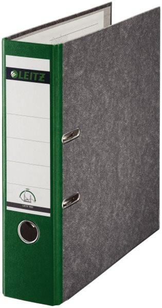 Ordner A4/8cm Pappe Standard grün Leitz 1080 mit 180 Grad Hebelmechanik 