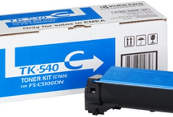 Original Toner Kyocera TK-540C, ca. 4.000 S., cyan