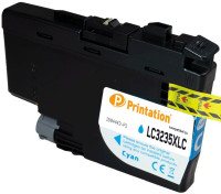 Printation Tinte ersetzt Brother LC-3235XLC, ca. 5.000 S., cyan