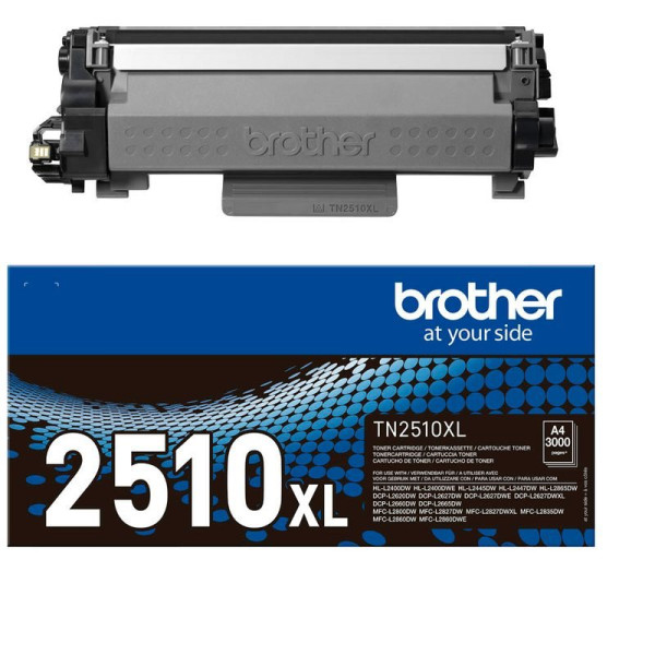 Original Toner Brother TN-2510XL, ca. 3.000 S., schwarz 