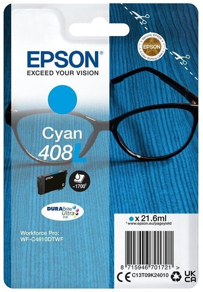 Original Tinte Epson T09K240 / 408L, ca. 1.700 S., cyan