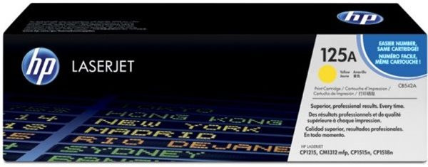 Original Toner HP 125A / CB542A, ca. 1.400 S., gelb 