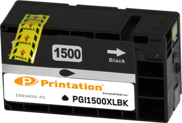 Printation Tinte ersetzt Canon PGI-1500XLBK, ca. 1.200 S., schwarz