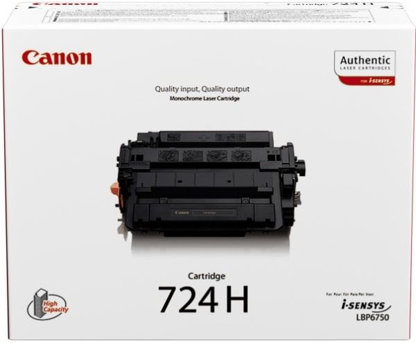 Original Toner Canon 724H / 3482B002, ca. 12.000 S., schwarz 