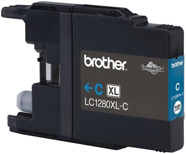 Original Tinte Brother LC-1280XLC, ca. 1.200 S., cyan