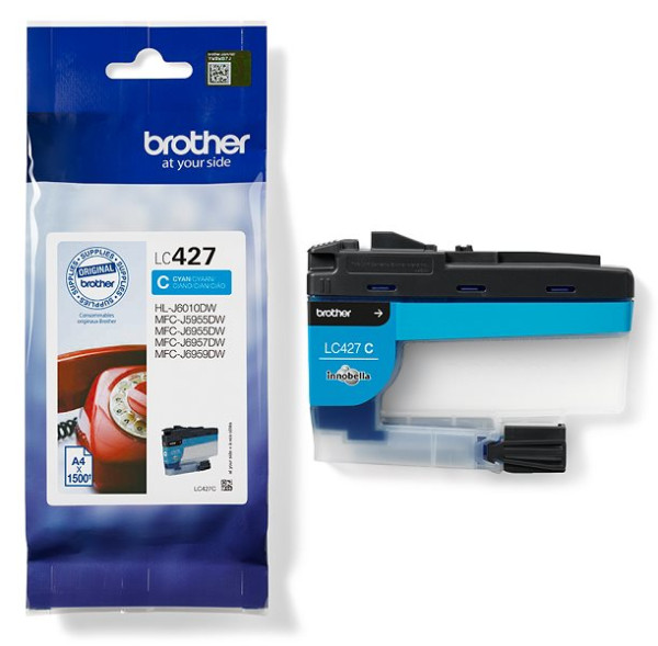 Original Tinte Brother LC-427C, ca. 1500 S., cyan