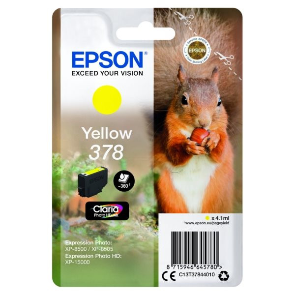Original Tinte Epson 378, ca. 360 S., gelb