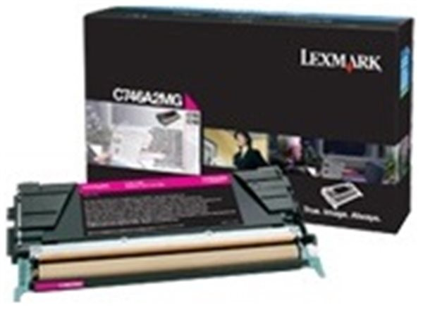 Original Toner Lexmark C746AXMG, ca. 7.000 S., magenta