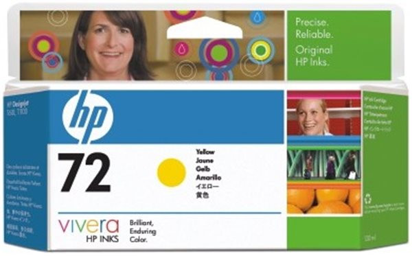 Original Tinte HP 72 / C9373A, 130 ml, gelb