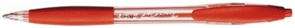 Kugelschreiber BIC Atlantis, rot schreibend (887133), Strichstärke: 0.4 mm (M) 