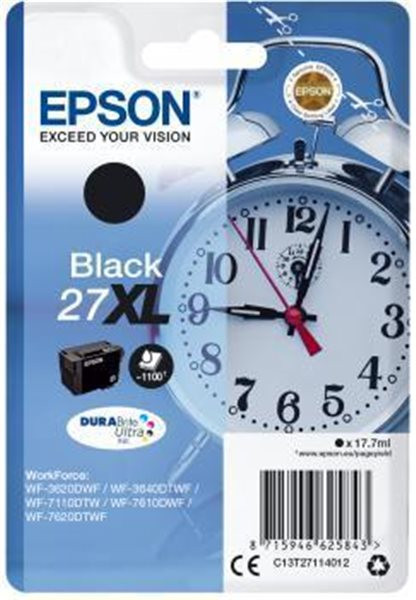 Original Tinte Epson T2711 / 27XL, ca. 1.100 S., schwarz
