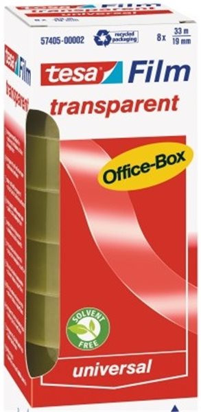 Klebeband tesa Office Box 19mm x 33m transparent tesafilm 