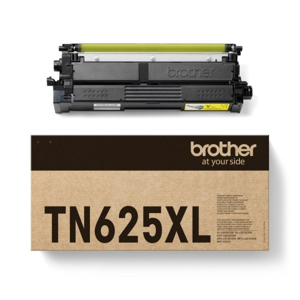 Original Toner Brother TN-625XLY, ca. 4.500 S., gelb 